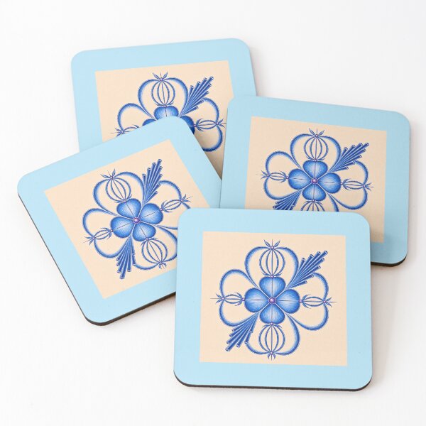Item preview, Blue Axis Meditation — Inner Calm Geometry designed and sold by RAIPrintStudio.