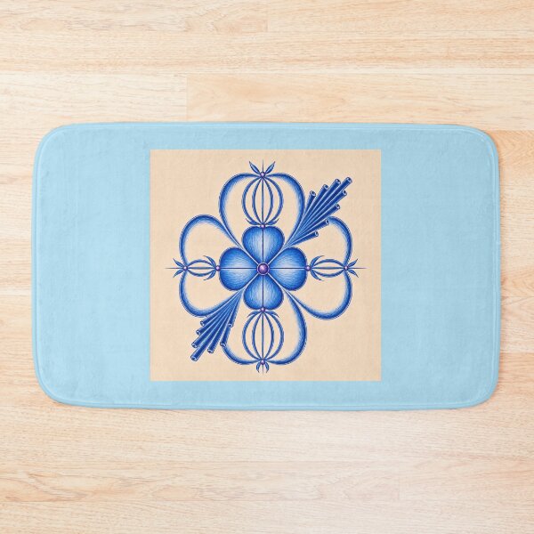 Item preview, Blue Axis Flower — Inner Calm Focus designed and sold by RAIPrintStudio.