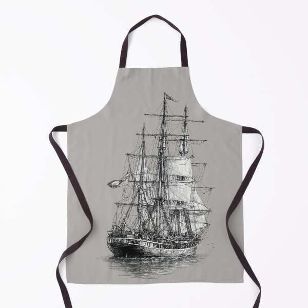 Item preview, Sailboat black and white painting art designed and sold by Natart1004.