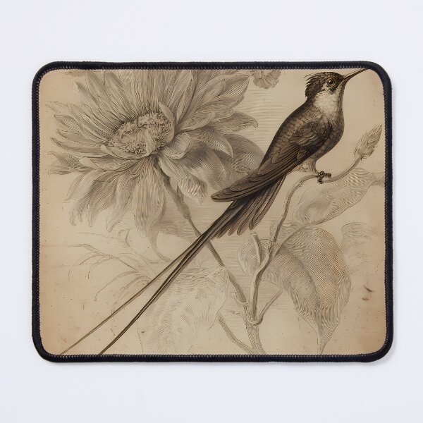 Item preview, Beija-Flor-Tesoura — Ilustração Científica Vintage | Atlantic Forest designed and sold by AtlanticForest.