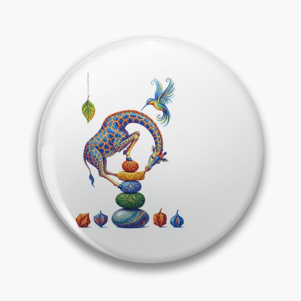 Item preview, Surreal Balancing Giraffe And Hummingbird  designed and sold by TeeARTHY.