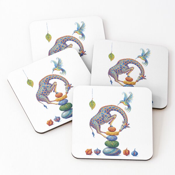 Item preview, Surreal Balancing Giraffe And Hummingbird  designed and sold by TeeARTHY.
