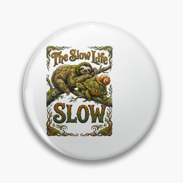 Item preview, Slow Life Sloth And Turtle designed and sold by TeeARTHY.