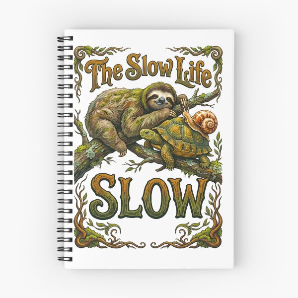 Item preview, Slow Life Sloth And Turtle designed and sold by TeeARTHY.