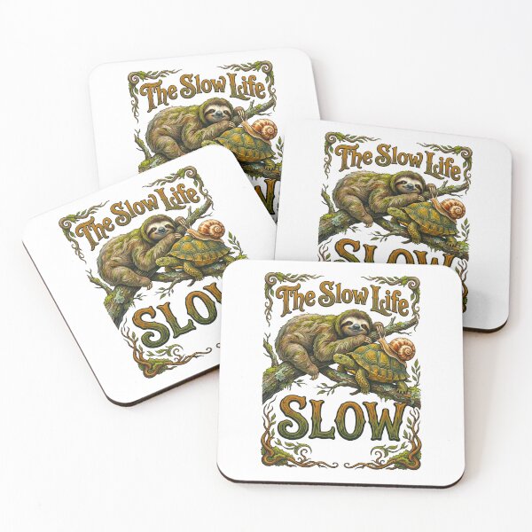 Item preview, Slow Life Sloth And Turtle designed and sold by TeeARTHY.