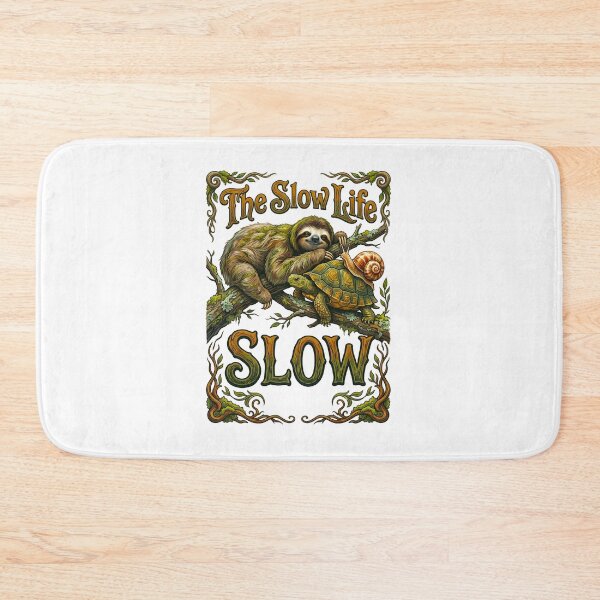 Item preview, Slow Life Sloth And Turtle designed and sold by TeeARTHY.