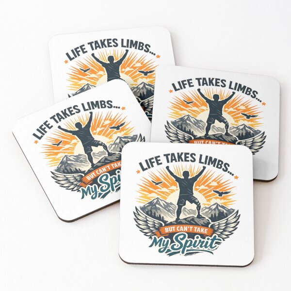 Item preview, Life Takes Limbs But Not My Spirit – Inspirational Amputee Awareness designed and sold by SidTastic .
