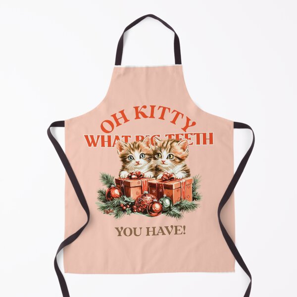 Item preview, Oh Kitty what big teeth you have. 2 kittens with presents. designed and sold by Hevzy.