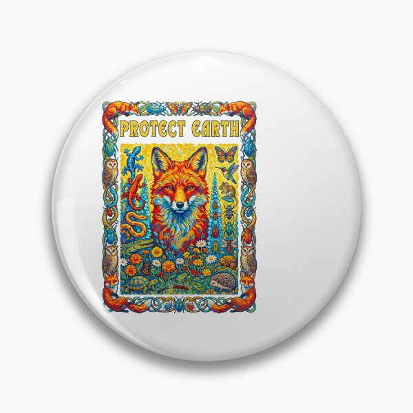 Item preview, Protect Earth Colorful Fox Wildlife designed and sold by TeeARTHY.