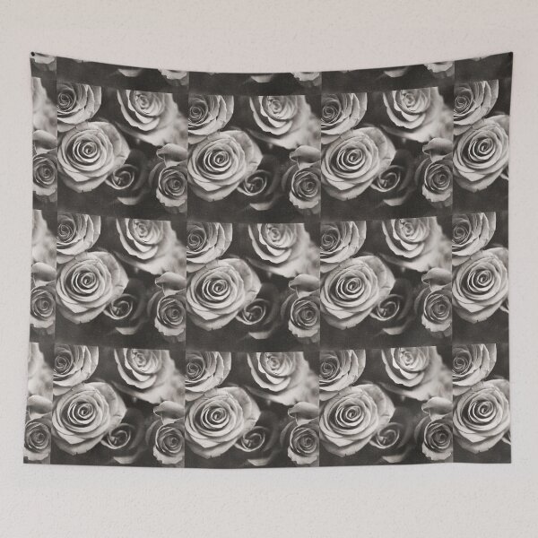Item preview, Medium format analog black and white photo of white rose flowers designed and sold by edwardolive.
