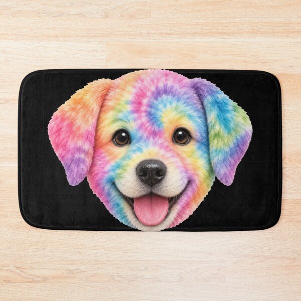 Item preview, Cute Rainbow Tie-Dye Puppy Face designed and sold by jgvisualarts.