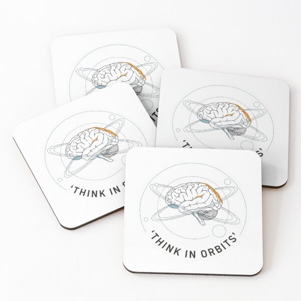 Item preview, Think in Orbits – Creative Mind Space Design | Brain Galaxy Minimalist Aesthetic designed and sold by Altair_.