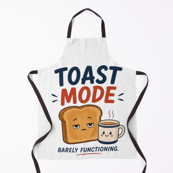 Item preview, Toast Mode Barely Functioning Sticker | Cozy Breakfast Aesthetic designed and sold by Snackwave Ninety.