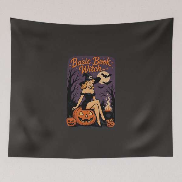 Item preview, Vintage Halloween Book Witch designed and sold by bookclubpress.