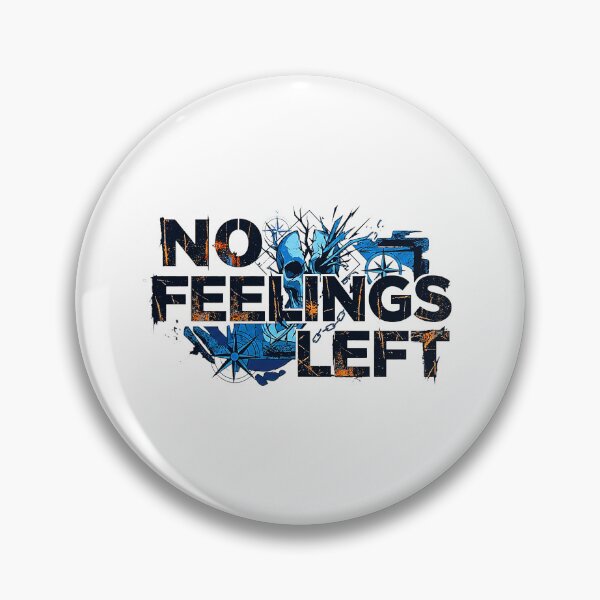 Item preview, Distressed "No Feelings Left" Skull Graphic - Dark Aesthetic designed and sold by No Excuses .
