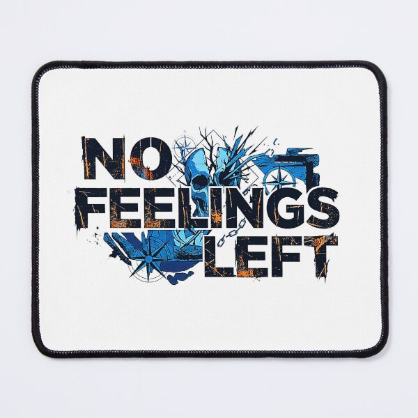Item preview, Distressed "No Feelings Left" Skull Graphic - Dark Aesthetic designed and sold by No Excuses .