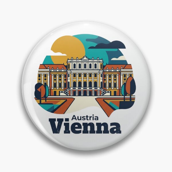 Item preview, Vienna Schonbrunn Palace Bold Retro Graphic Art designed and sold by Inkworksbyshery.