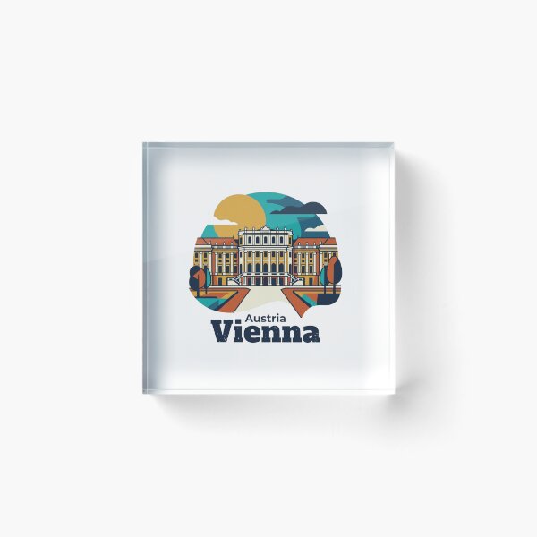 Item preview, Vienna Schonbrunn Palace Bold Retro Graphic Art designed and sold by Inkworksbyshery.