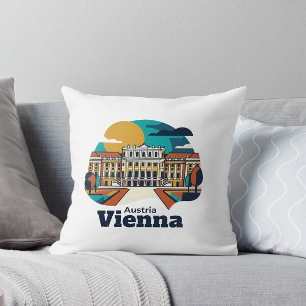 Item preview, Vienna Schonbrunn Palace Bold Retro Graphic Art designed and sold by Inkworksbyshery.