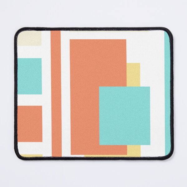 Item preview, Pastel De Stijl - Mint & Coral Geometric Blocks designed and sold by The Nomadic Designs.