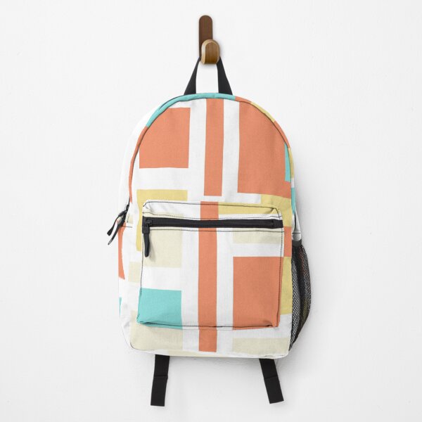 Item preview, Pastel De Stijl - Mint & Coral Geometric Blocks designed and sold by The Nomadic Designs.