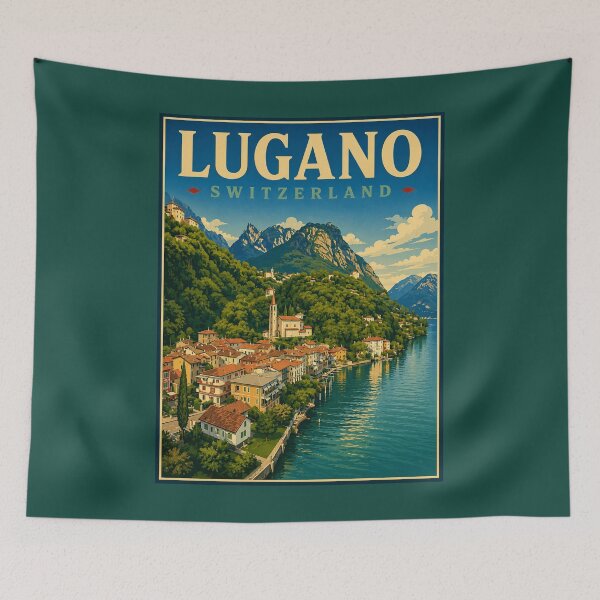 Item preview, Lugano - Switzerland designed and sold by GoodOldVintage.