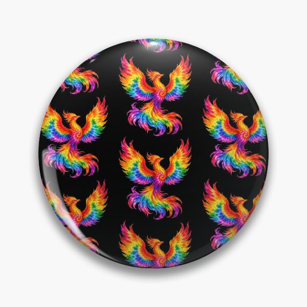 Item preview, Rainbow Tie-Dye Phoenix Rising designed and sold by jgvisualarts.
