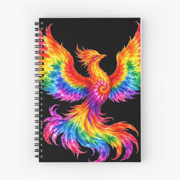 Item preview, Rainbow Tie-Dye Phoenix Rising designed and sold by jgvisualarts.
