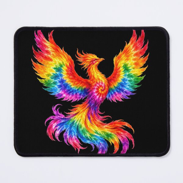 Item preview, Rainbow Tie-Dye Phoenix Rising designed and sold by jgvisualarts.