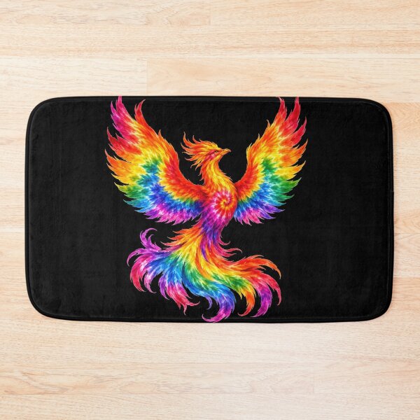 Item preview, Rainbow Tie-Dye Phoenix Rising designed and sold by jgvisualarts.