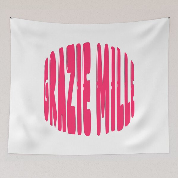 Item preview, Typical inscriptions and quotes: Grazie Mille - use wherever you want, interesting font. designed and sold by Knock on my door.