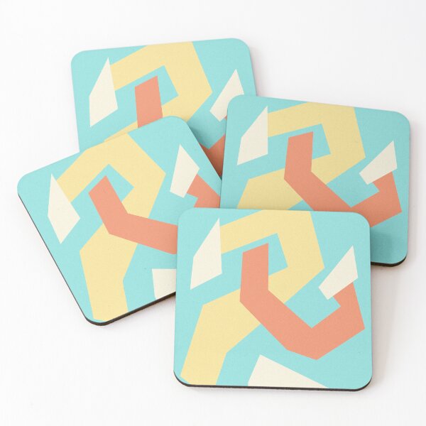 Item preview, Geometric Ribbon Flow - Minimalist Pastel Abstract designed and sold by The Nomadic Designs.