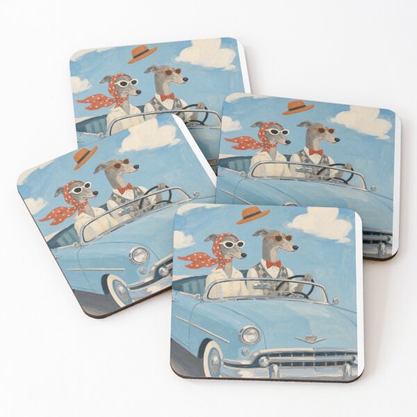 Item preview,  Retro Greyhound Road Trip in Vintage Convertible designed and sold by Creatby7030.
