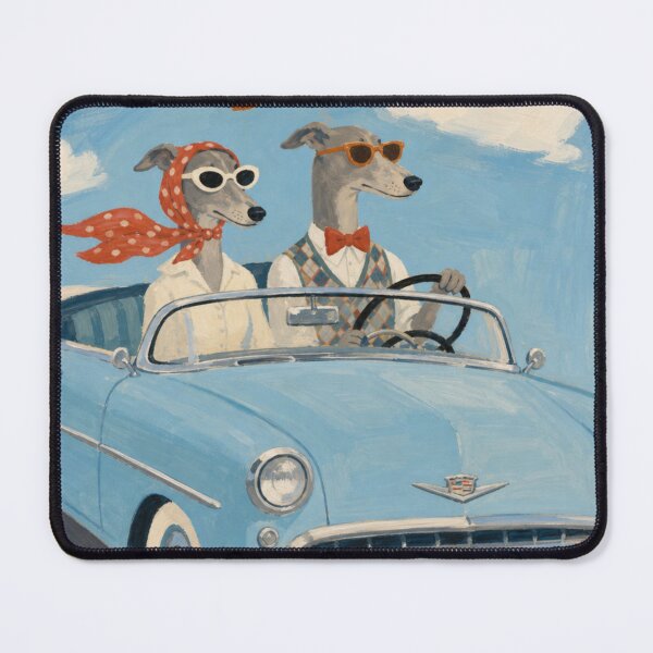 Item preview, Retro Greyhound Road Trip in Vintage Convertible designed and sold by Creatby7030.