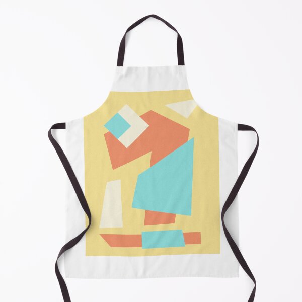 Item preview, Mid-Century Polygon Art - Coral & Mint Abstraction designed and sold by The Nomadic Designs.