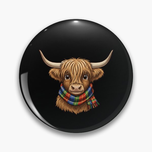 Item preview, Och Aye The Moo Funny Scottish Highland Cow Tartan Pun designed and sold by MysticMirth.