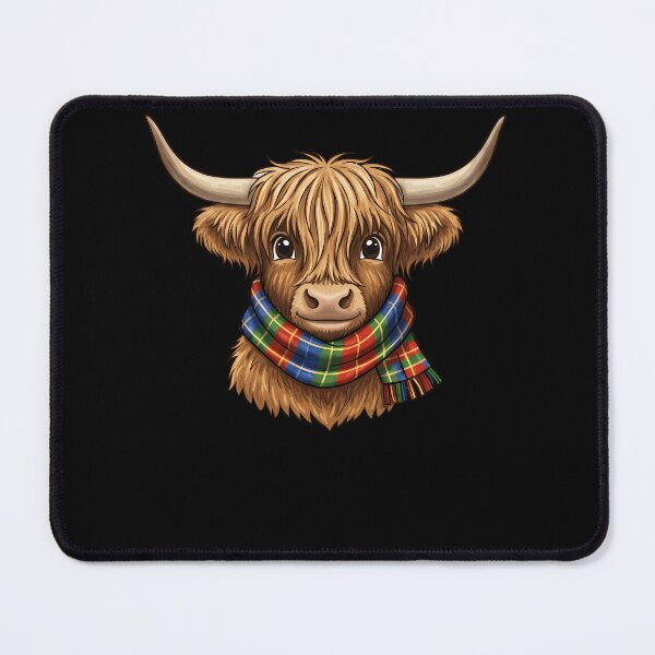 Item preview, Och Aye The Moo Funny Scottish Highland Cow Tartan Pun designed and sold by MysticMirth.