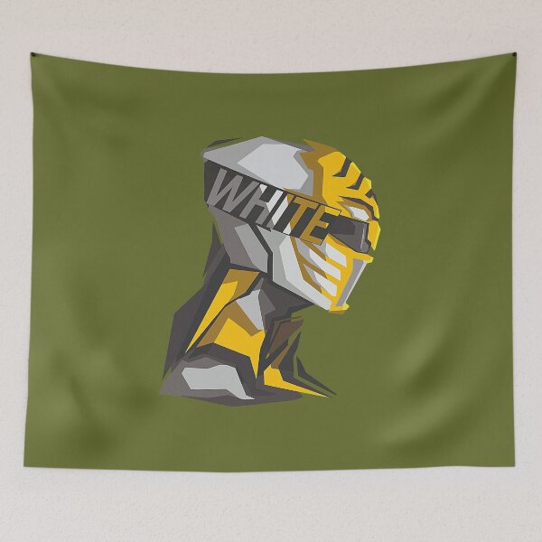 Item preview, Geometric White Ranger Profile Art  designed and sold by Creatby7030.