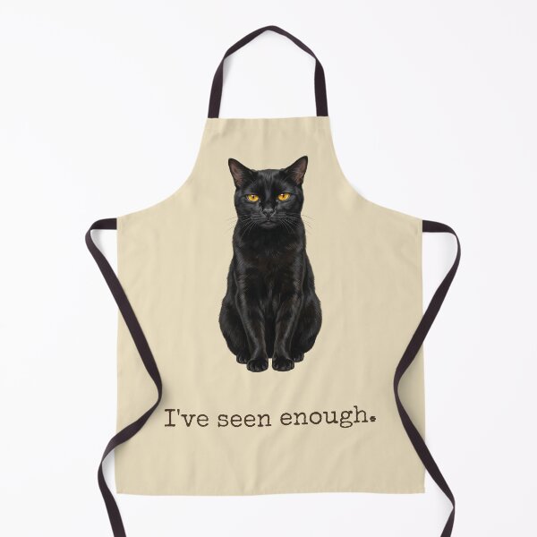 Item preview, Ive Seen Enough Exhausted Black Cat Introvert Mood designed and sold by BLACKCAT-COVEN.