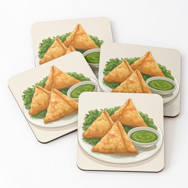 Item preview, Samosas with mint chutney designed and sold by sakurashorty.