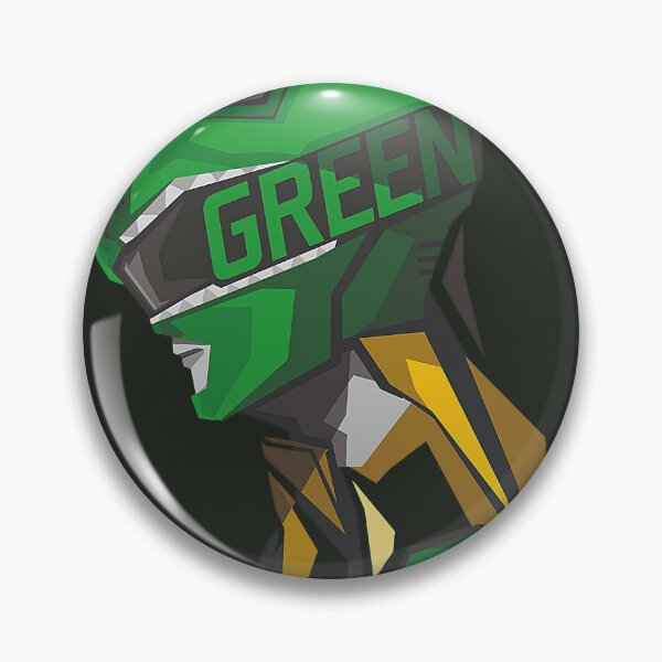 Item preview, Geometric Green Ranger Helmet Profile Art ​ designed and sold by Creatby7030.