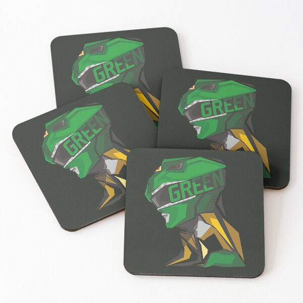 Item preview, Geometric Green Ranger Helmet Profile Art ​ designed and sold by Creatby7030.