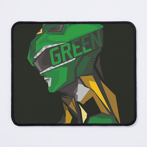Artikelvorschau, Geometrisches Profilbild eines Green Ranger-Helms entworfen und verkauft von Creatby7030.