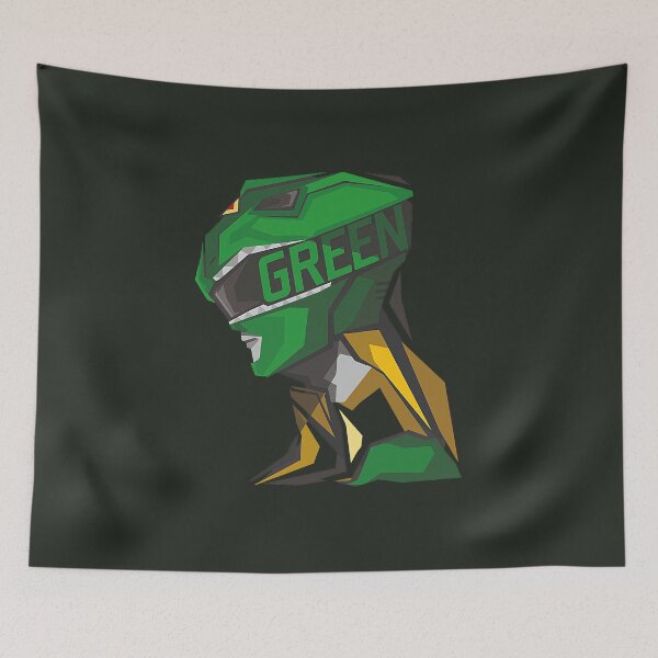 Item preview, Geometric Green Ranger Helmet Profile Art ​ designed and sold by Creatby7030.