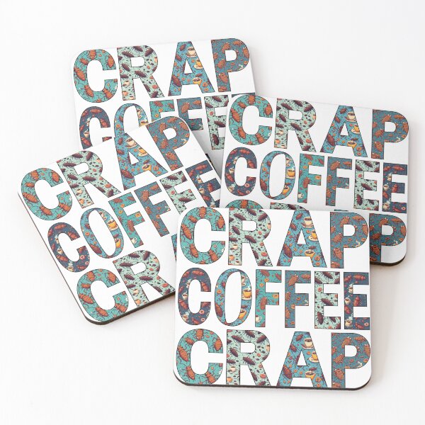 Item preview, Crap Coffee Crap Funny Cockroach Pattern Typography designed and sold by dcohea.