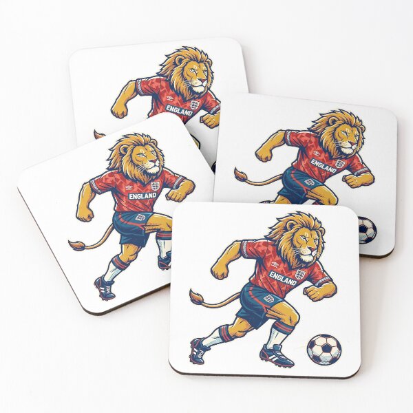 Item preview, Retro 90s England Soccer Lion Graphic Art designed and sold by Ink & Void Co..
