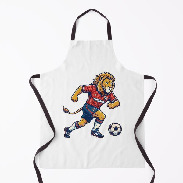 Item preview, Retro 90s England Soccer Lion Graphic Art designed and sold by Ink & Void Co..