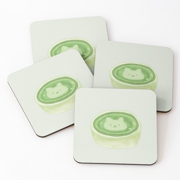 Item preview, Matcha Cat in a Cup Steam designed and sold by YanxiArts.