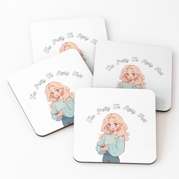 Item preview, Too pretty to reply fast designed and sold by Blush Drop.
