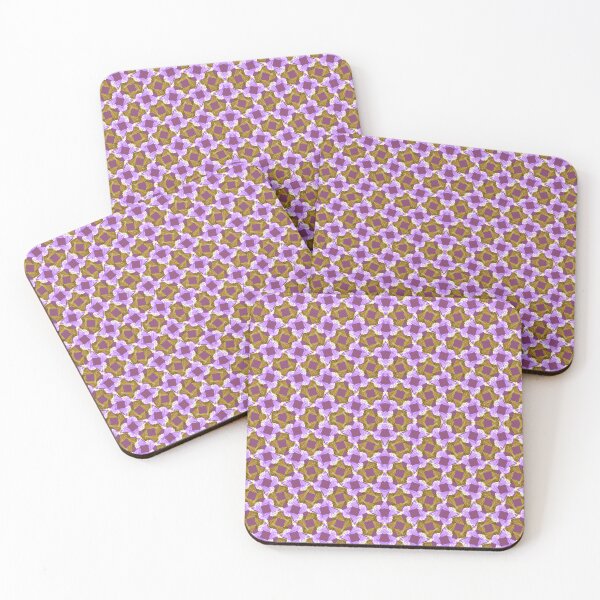 Item preview, Purple geometric floral seamless pattern  designed and sold by IreneRuya.